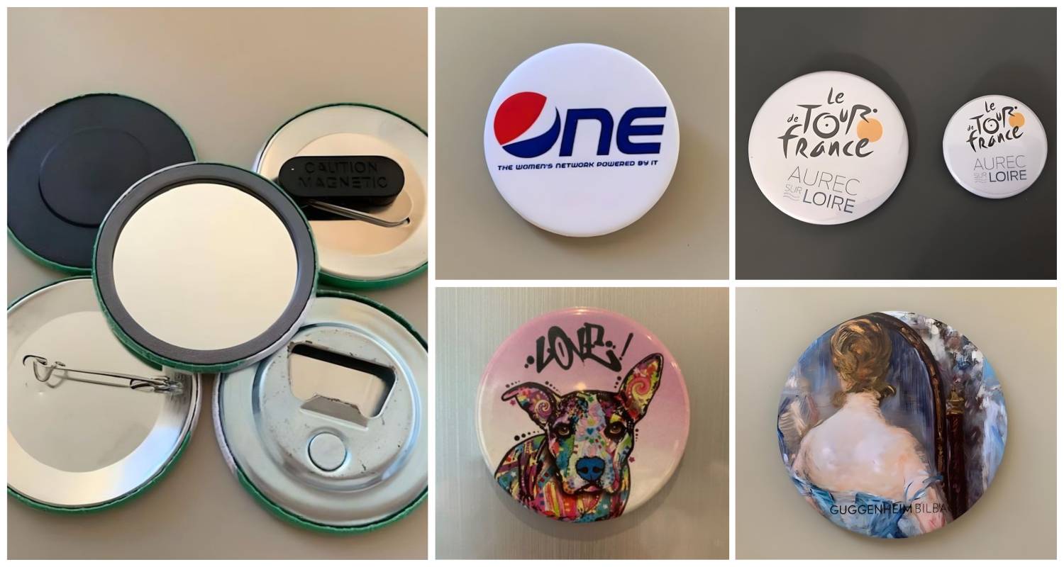 Exemples d'accessoires gravés ou imprimés